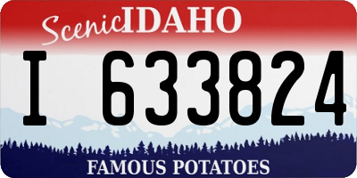 ID license plate I633824