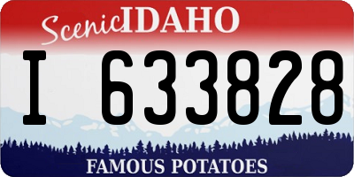 ID license plate I633828