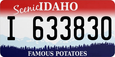 ID license plate I633830