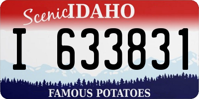 ID license plate I633831