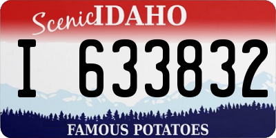 ID license plate I633832