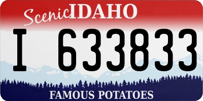 ID license plate I633833