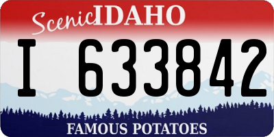 ID license plate I633842