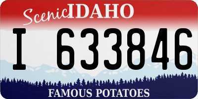 ID license plate I633846