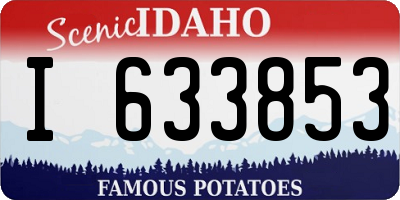 ID license plate I633853