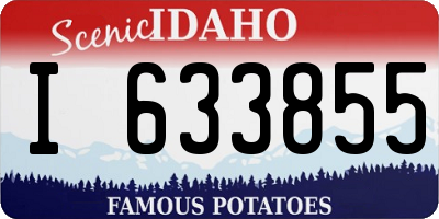 ID license plate I633855