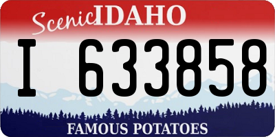 ID license plate I633858