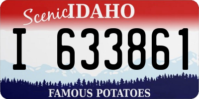 ID license plate I633861