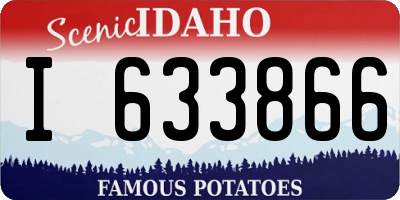ID license plate I633866