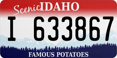 ID license plate I633867