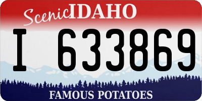 ID license plate I633869
