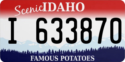 ID license plate I633870