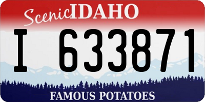 ID license plate I633871