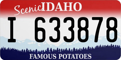 ID license plate I633878