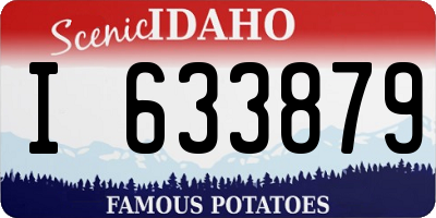 ID license plate I633879