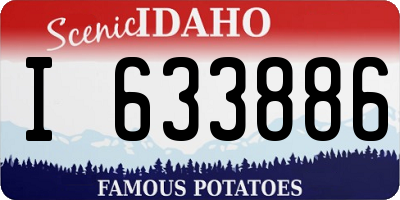 ID license plate I633886