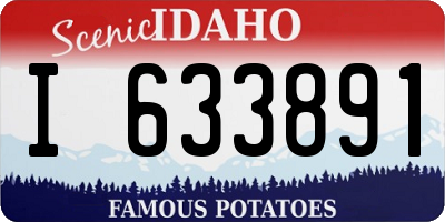 ID license plate I633891