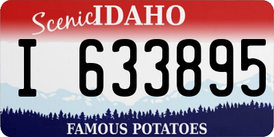 ID license plate I633895