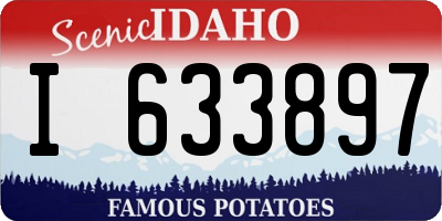 ID license plate I633897