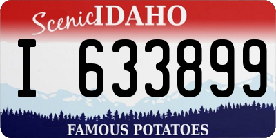ID license plate I633899