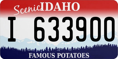ID license plate I633900