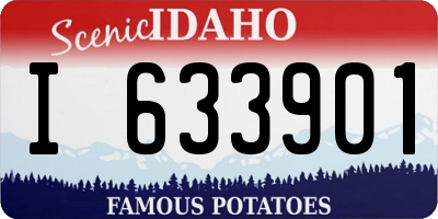 ID license plate I633901