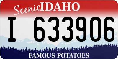 ID license plate I633906