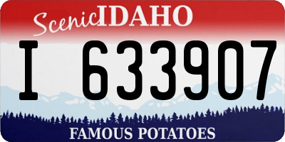 ID license plate I633907