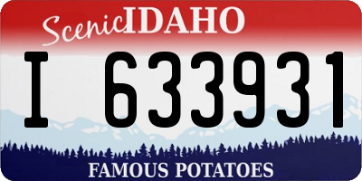 ID license plate I633931