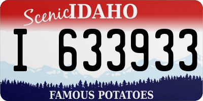 ID license plate I633933