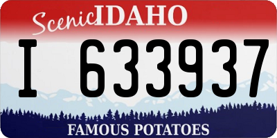 ID license plate I633937