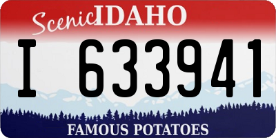 ID license plate I633941
