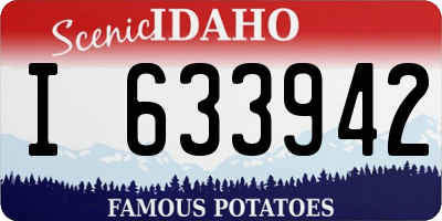 ID license plate I633942