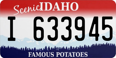 ID license plate I633945
