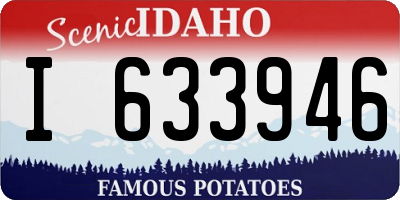 ID license plate I633946