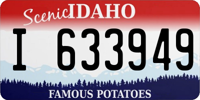 ID license plate I633949