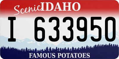 ID license plate I633950