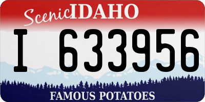 ID license plate I633956