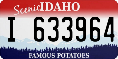 ID license plate I633964