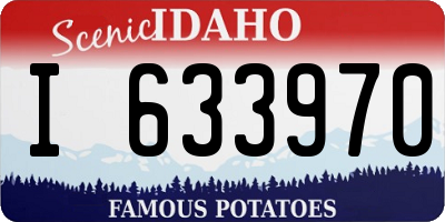 ID license plate I633970