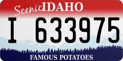 ID license plate I633975