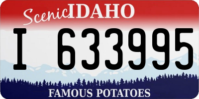 ID license plate I633995
