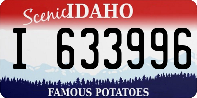 ID license plate I633996