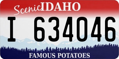 ID license plate I634046