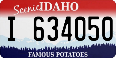 ID license plate I634050
