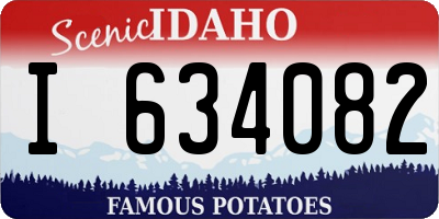 ID license plate I634082