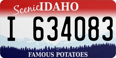 ID license plate I634083