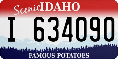 ID license plate I634090
