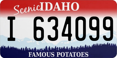 ID license plate I634099