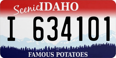 ID license plate I634101